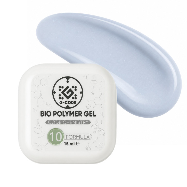 Bio Polymer Hard Gel #10 від G-CODE — твердий біополімерний гель нового покоління для моделювання та нарощування нігтів